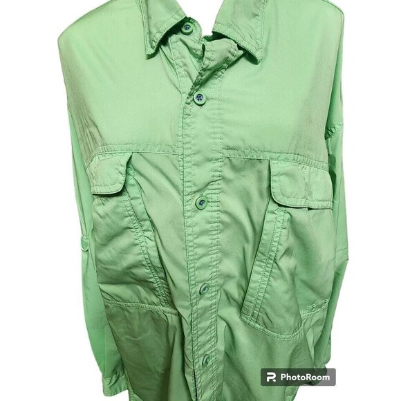 World Wide Sportsman Fishing Shirt Size 2X Green - Picture 1 of 9
